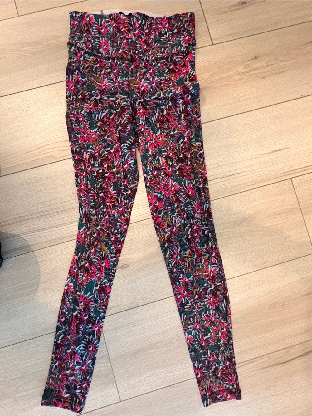 lululemon athletica Multicolor Floral High-Rise Leggings - Pink, Green, Blue